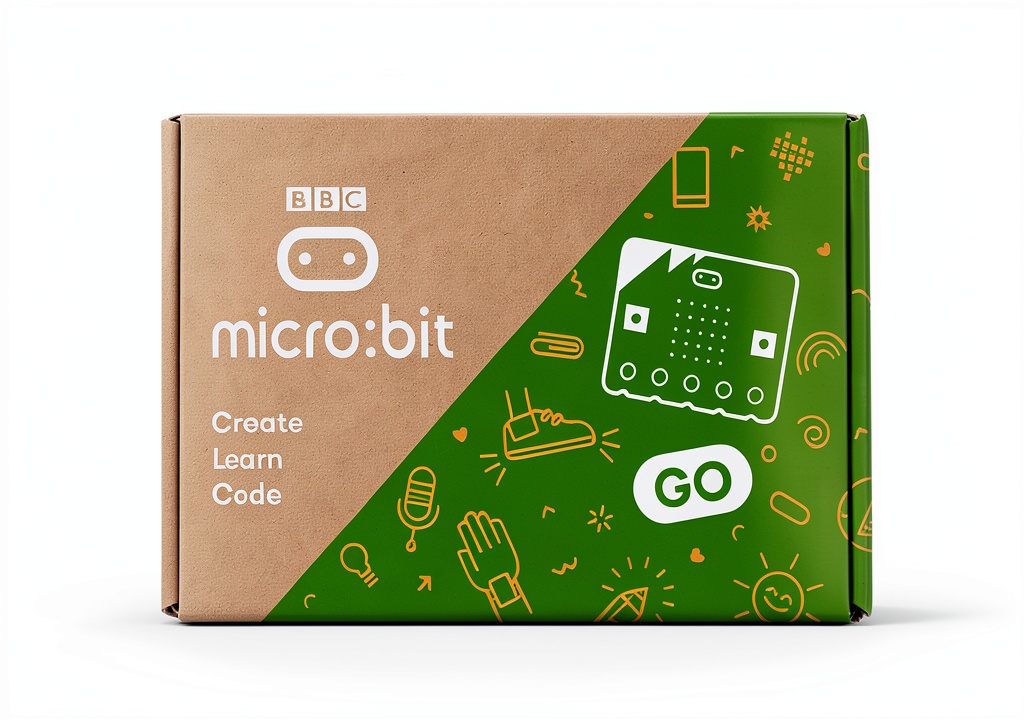 Student programming a Micro:bit V2 in a classroom