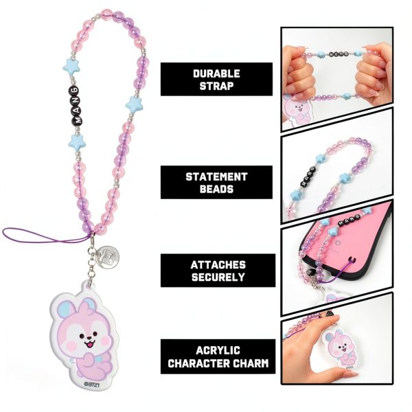 BT21 Baby Bead Strap Phone Charm iFace Cell Phone-1