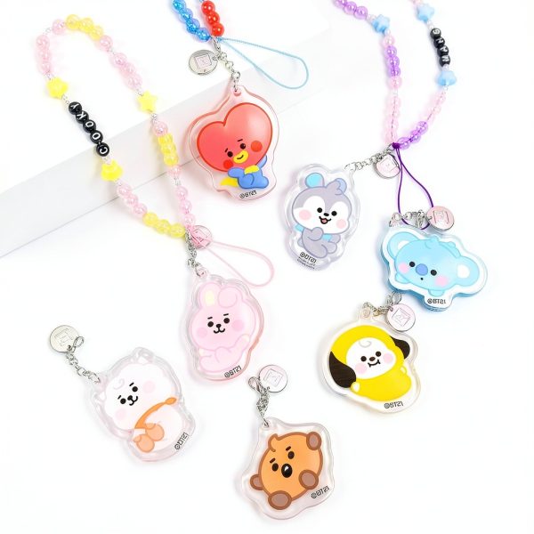 BT21 Baby Bead Strap Phone Charm iFace Cell Phone-6