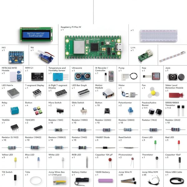 Raspberry Pi Pico W Starter Kit SunFounder IoT-5