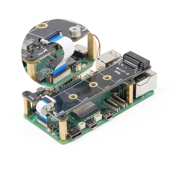 Raspberry Pi 5 PCIe M.2 HAT by Geekworm-4
