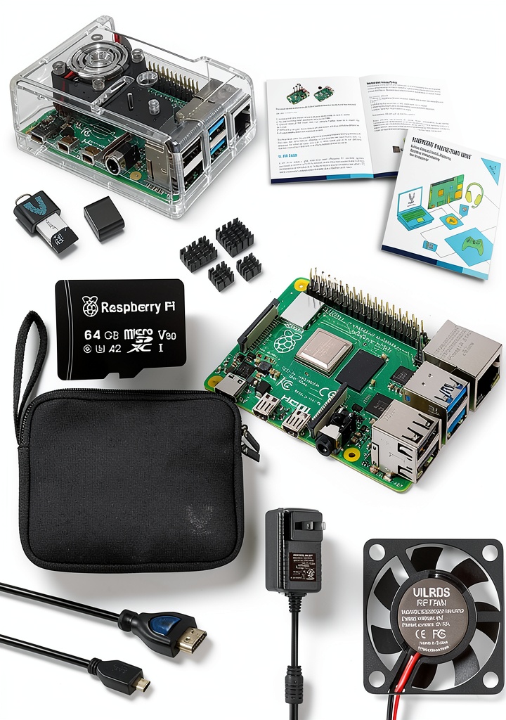 Raspberry Pi 4 Starter Kit contents