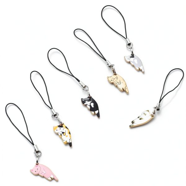 Cat Phone Charms Alloy Material-4