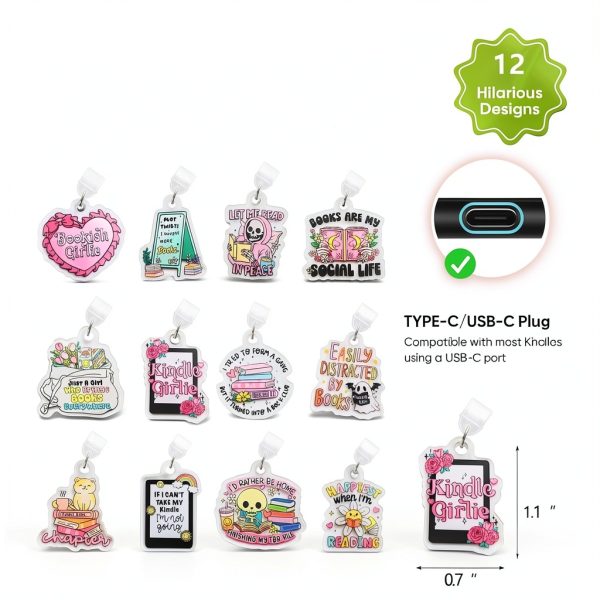 E-Reader Charms Type C Dust Plug Accessories-1