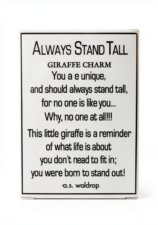 Ganz Always Stand Tall Giraffe Charm Cell Phone Accessory-2
