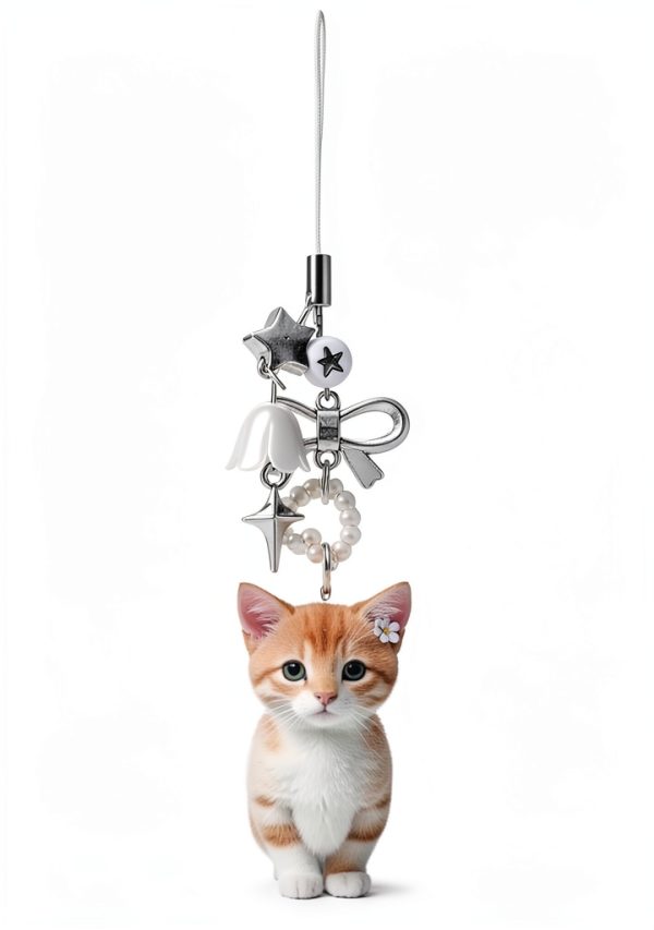 Banana Cat Phone Charm Y2K Style Unisex-0