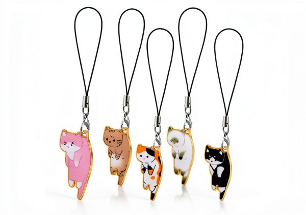 Cat Phone Charms Alloy Material-0