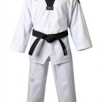 Taekwondo Uniform MOOTO MTX S2 Black V Neck-0