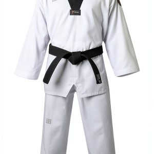 Taekwondo Uniform MOOTO MTX S2 Black V Neck-0
