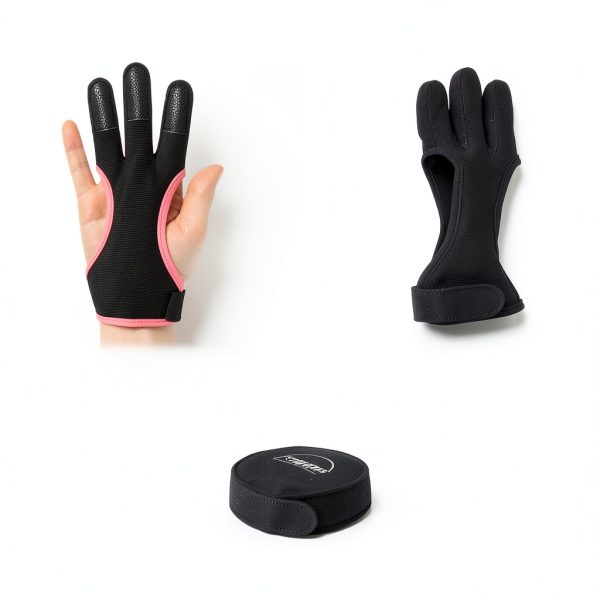 Archery Glove LWANO Pink Medium with Velcro Closure-4
