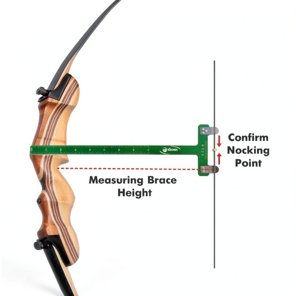 KESHES Archery Nocking Points Set with T‑Square Bow Square, Brass-2
