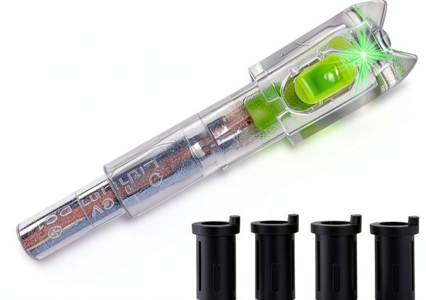 Lighted Nocks Green Sntxmy Crossbow Nocks 6-Pack Metal Resin-4