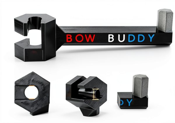 BowBuddy Vehicle Headrest Bow Mount 2‑Piece Unfinished Set-1