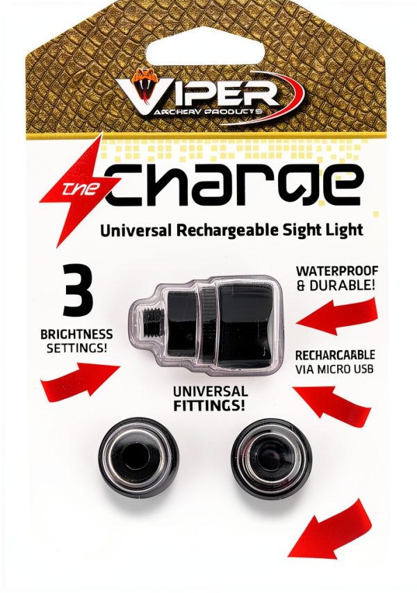 Viper Rechargeable Sight Light Black Aluminum Bow Mount 3 Stage LED-4