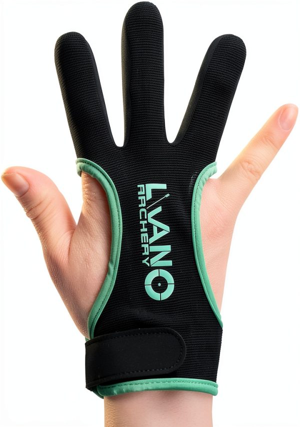 LWANO Archery Protective Glove Green X-Large Leather Pad-0