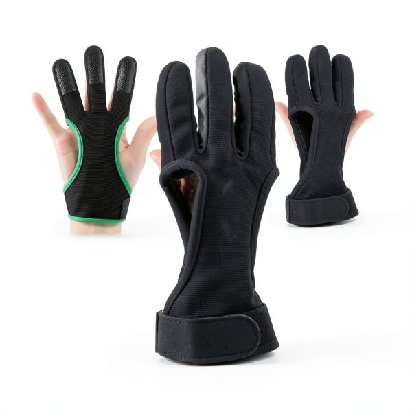 LWANO Archery Protective Glove Green X-Large Leather Pad-4