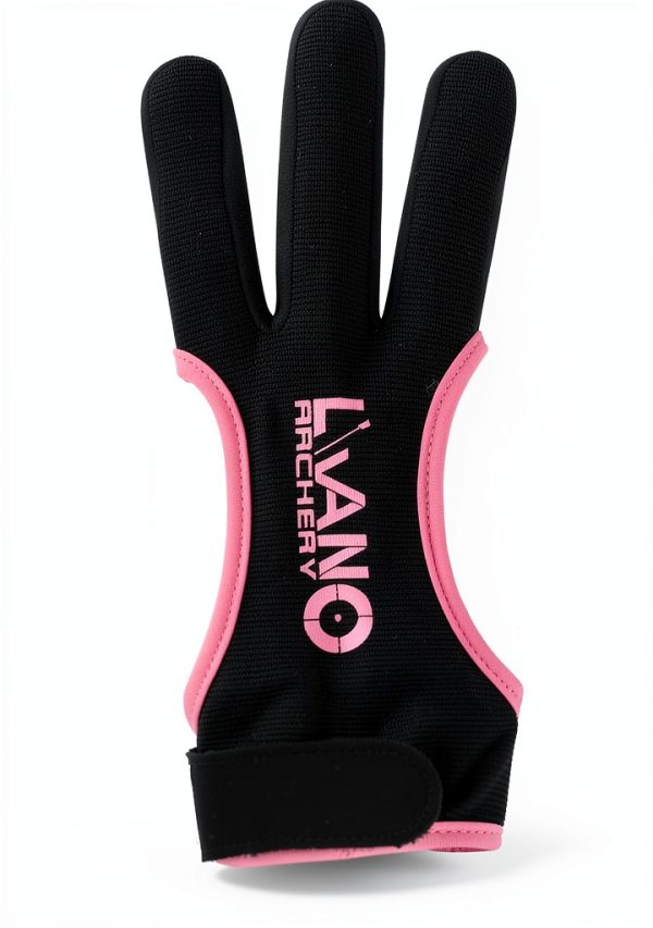Archery Glove LWANO Pink Medium with Velcro Closure-0