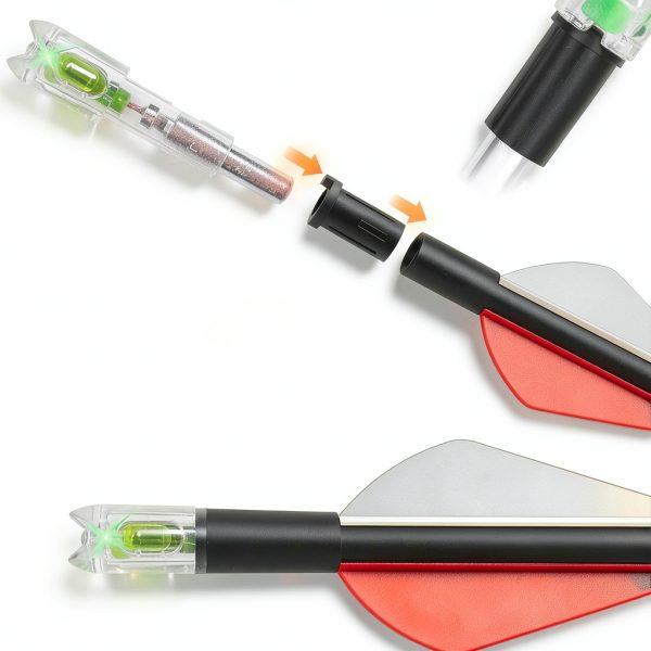 Lighted Nocks Green Sntxmy Crossbow Nocks 6-Pack Metal Resin-5