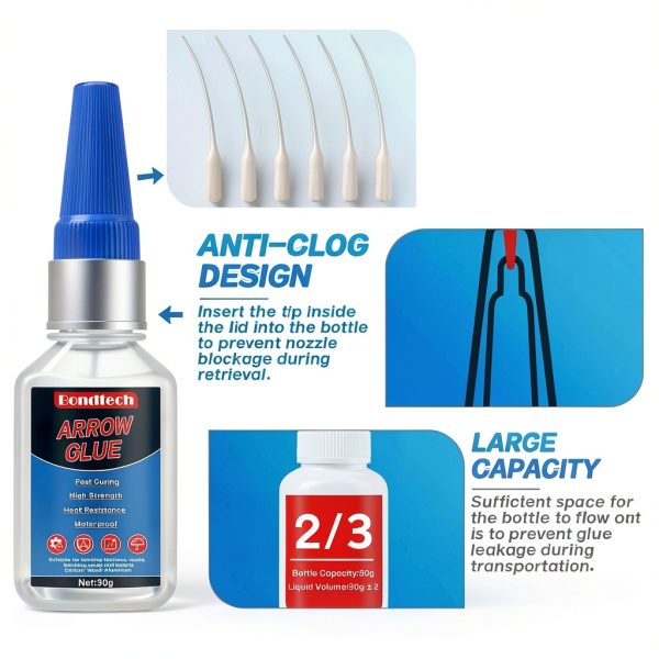 Bondtech Arrow Glue fnbodb Fast Strong Fletching Adhesive-4