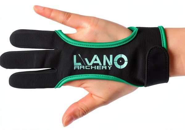 LWANO Archery Protective Glove Green X-Large Leather Pad-1