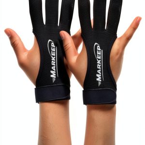 Archery Gloves MARKEEP 2 Pack 3 Finger Leather Guard Protective Gear-0