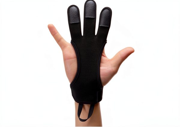 Archery Gloves MARKEEP 2 Pack 3 Finger Leather Guard Protective Gear-1
